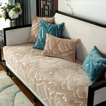 

Four Season Sofa Towel Summer Soft Sofa Cover Chenille Chinse Landscape Style Non Slip Cushion Three Person Backrest Towel
