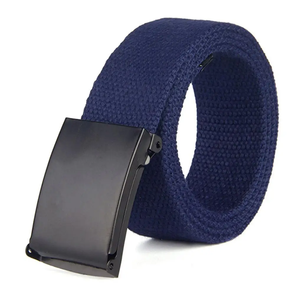 116cm Royal blue Мужской ремень, модный, унисекс, армейский, тактический, поясной ремень, джинсы, мужской, Повседневный, роскошный, тканевый, пояс, Ceinture Femme - Цвет: 116cm Royal blue