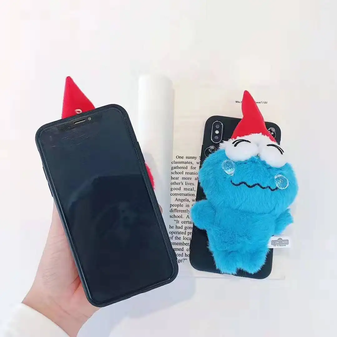 3D чехол для телефона с Санта Клаусом для iphone XS MAX XR X чехол для iphone 7 8 6 6s plus пушистая теплая кукла чехол для iphone 8 7 6 6s plus