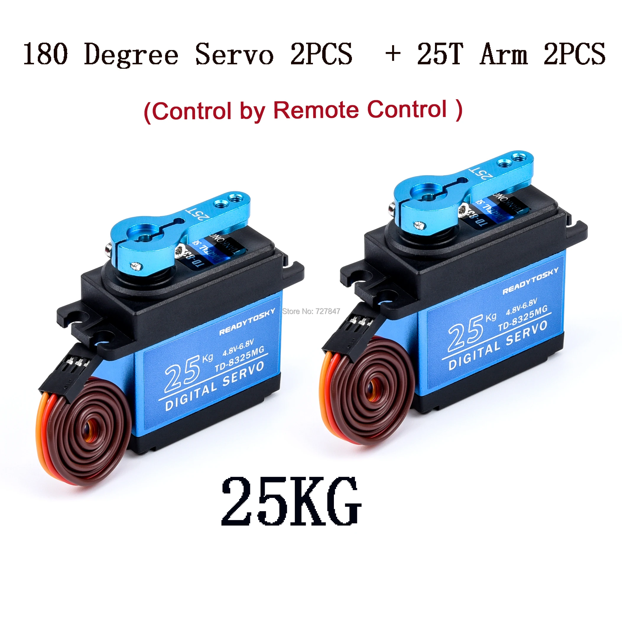 20kg TD8120MG / 25kg TD8325MG High Torque Coreless Motor Servo Waterproof Digital 180 Degree Servo Use with Remote Control