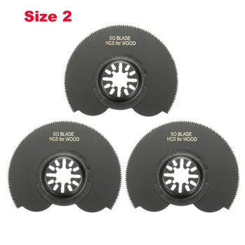 

Doersupp 3pcs 88mm High Carbon Steel Semicircle Flush Saw Blades Ocsillating Multitool Accessories