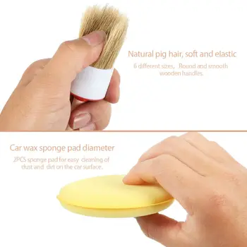 

0.78"~1.77" Car Detailing Brush Vehicle Universal Bristles Auto Interior