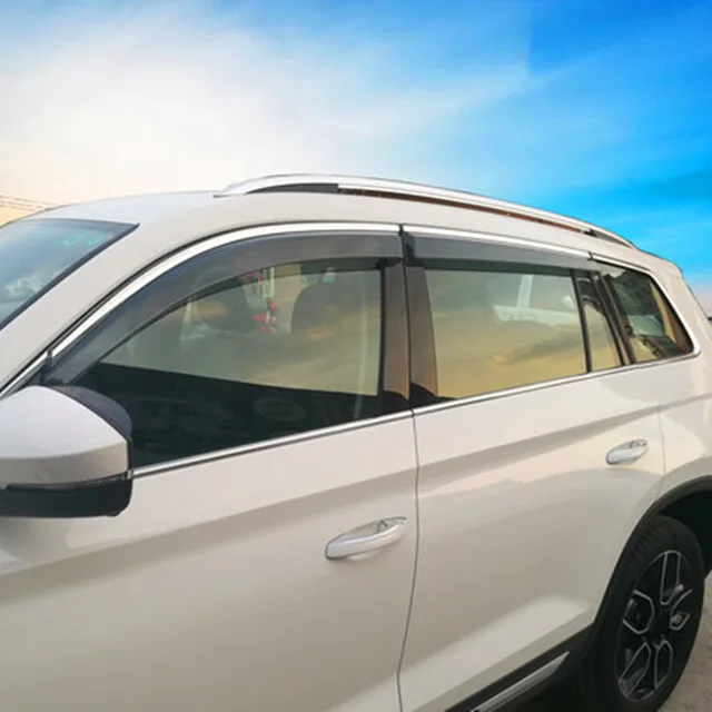 Car window deflectors For Skoda Kodiaq GT 2019-2020 car wind deflector  guard rain vent sun visor cover styling accessories - AliExpress