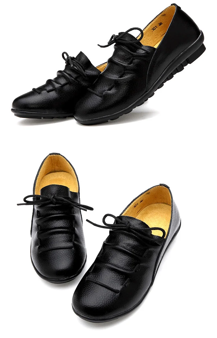 Женская обувь на плоской подошве; женская обувь на шнуровке; обувь из натуральной кожи; женские лоферы; нескользящая обувь на плоской подошве; женская повседневная обувь; Брендовая женская обувь