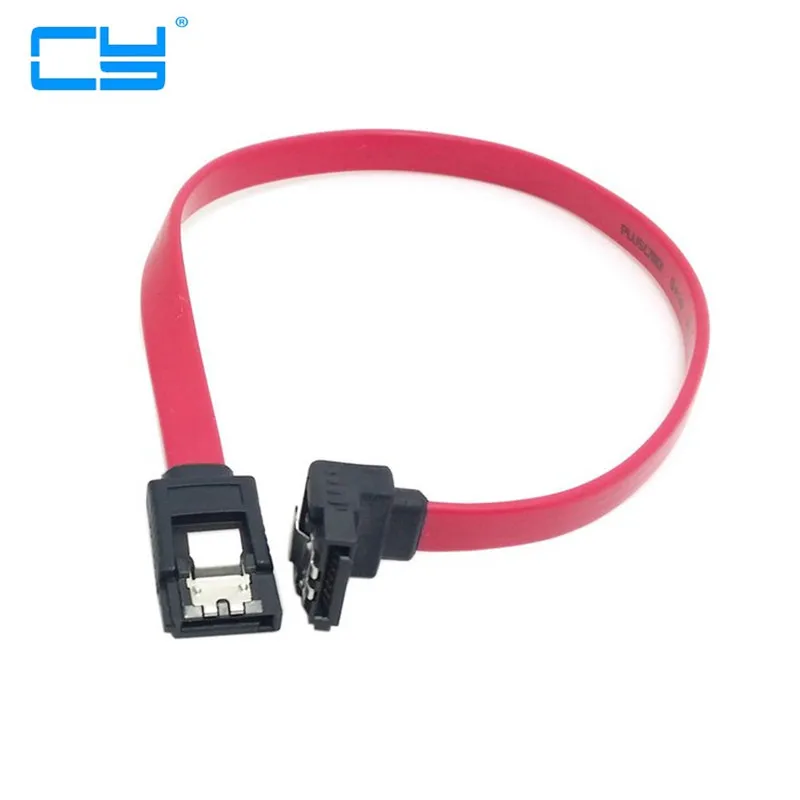 

0.3m 1m 30cm 100cm SATA 7pin female to female Extension Cable with Locking Latch and 90 Degree Angled sata Plug for Hard Disk