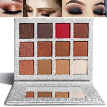 

Eyeshadow 12 Colors Shimmer Matte Eyeshadow Palette Warm Earth Color Eye Shadow Makeup High Pigmented Eyes Festival Cosmetics