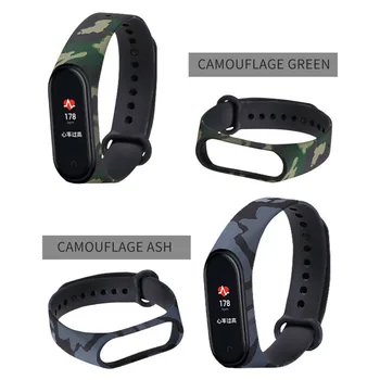 

for Xiaomi MI 5 Sports Waterproof Fashion Camouflage Silicone Wristband Smart Bracelet Strap Replacement Strap for MI Band 5