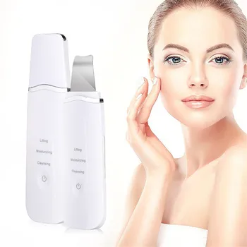

Professional Ultrasonic Facial Skin Scrubber Ion Deep Face Cleaning Peeling Rechargeable Skin Care Device Beauty Instrument