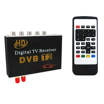 

M-718 Antenna 2 Tuner Car HD DVB-T2 4 Video Output Cars Digital TV Turner Receiver Tv Box Dvb T2 120-150KMH Russia Hot