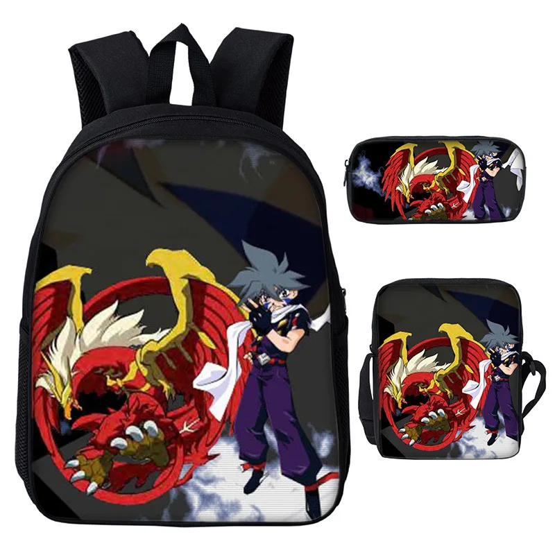 3 шт./компл. аниме Beyblade Burst сумки рюкзак держать все ваши Металлические Beyblades игра Mochila Подростковая школьная сумка повседневная сумка для ноутбука - Цвет: 14