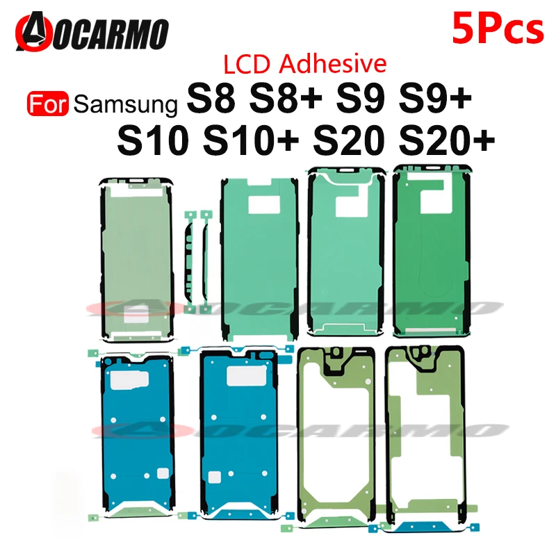 5 Pz Adesivo Lcd Per Samsung Galaxy S8 S9 S10 S20 Plus S20Fe S20 Ultra S9 + S8 + Adesivo Schermo Anteriore Colla Impermeabile