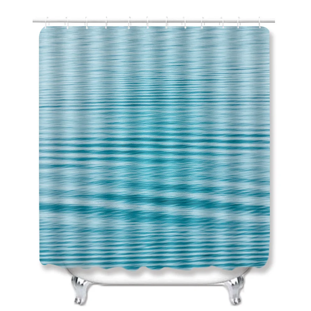 Zeegle 4Pcs Bath Mat Set Toilet Cover Seat Mat Bathroom Doormat Shower Curtain Flannel Toilet Pedestal Rug Bathroom Curtain Set - Color: PA64