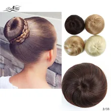 Xuanguang faixa de borracha reta scrunchie пончик-шиньон обертывание cabelo fibra de alta temperatura pedas de cabelo sintético marrom