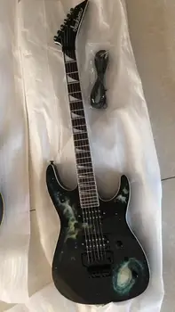 

Free Shipping China Guitar New Jackson electric Guitar One Piece Neck With lightning In Black 180131