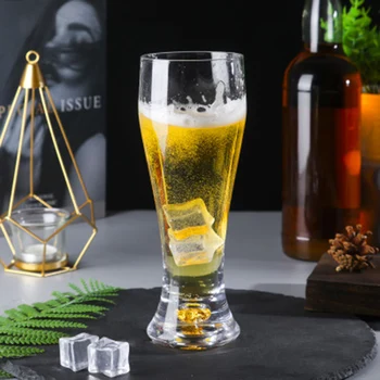 

Set of 2-350ml/465ml classical party club clear beer glass drinking beer cups GLA-147