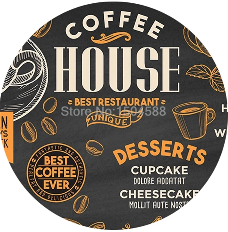 café restaurante fundo da parede mural retro criativo graffiti pintura