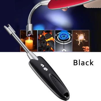 

360 Rotation ARC USB Lighter Rechargeable Cigarette Lighter Kitchen Windproof Flameless Electronic Lighters For Men Women Gift