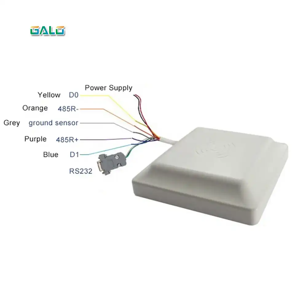 Антенна УВЧ IP67, недорогой rfid ридер с USB RS232 WG26, дальность действия 8 м, для отслеживания транспортных средств на улице