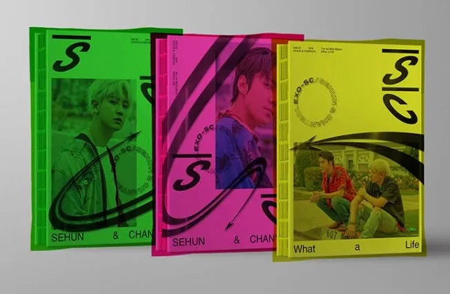 [MYKPOP]~ Официальный~ EXO-SC: WHAT A LIFE CD, коллекция KPOP Fans-SA19081805 - Цвет: 3Album