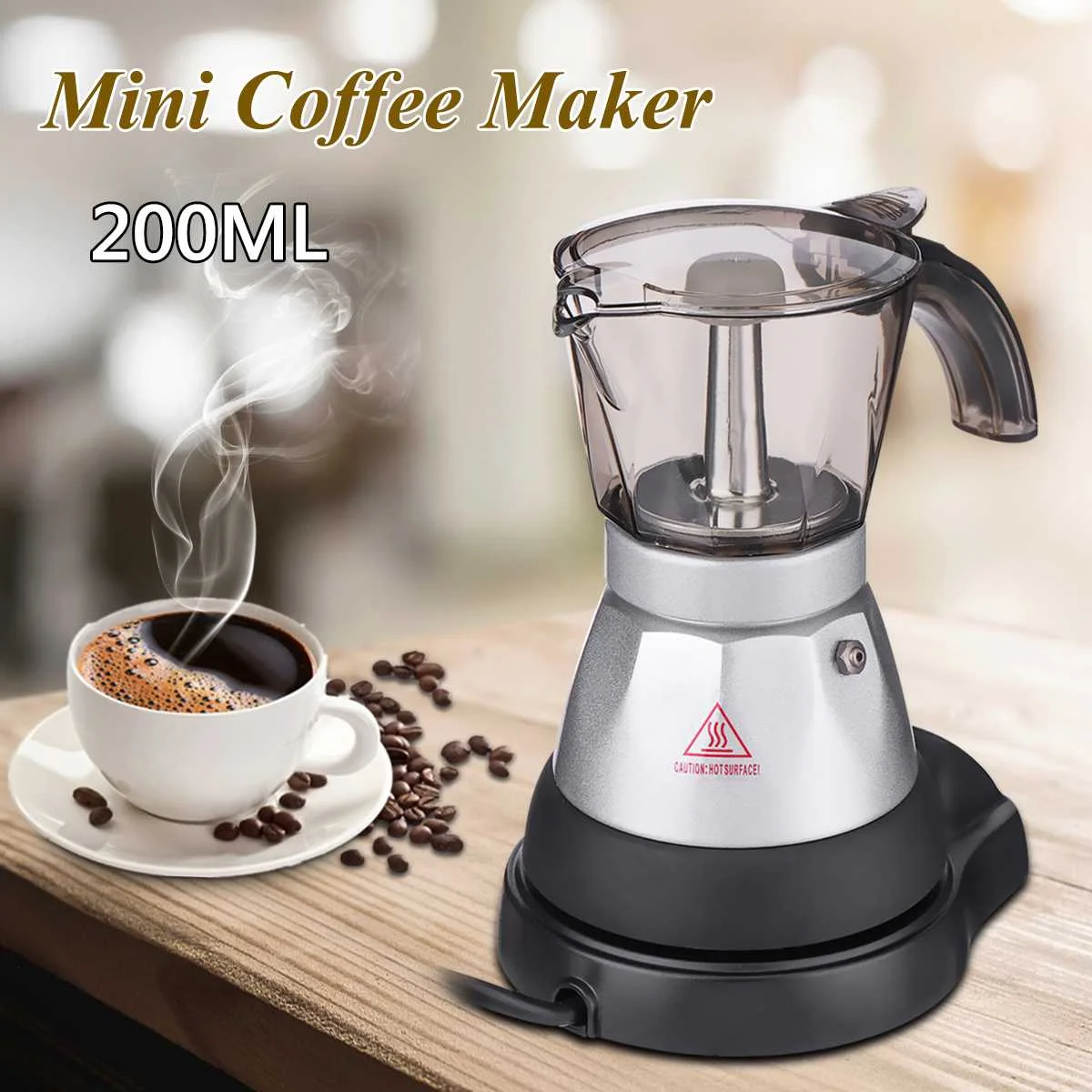 

3 minutes Coffee Maker French Press Cafetiere 150-200ml Electric Automatically Coffee Machine Tea Pot Kettle Cafetera