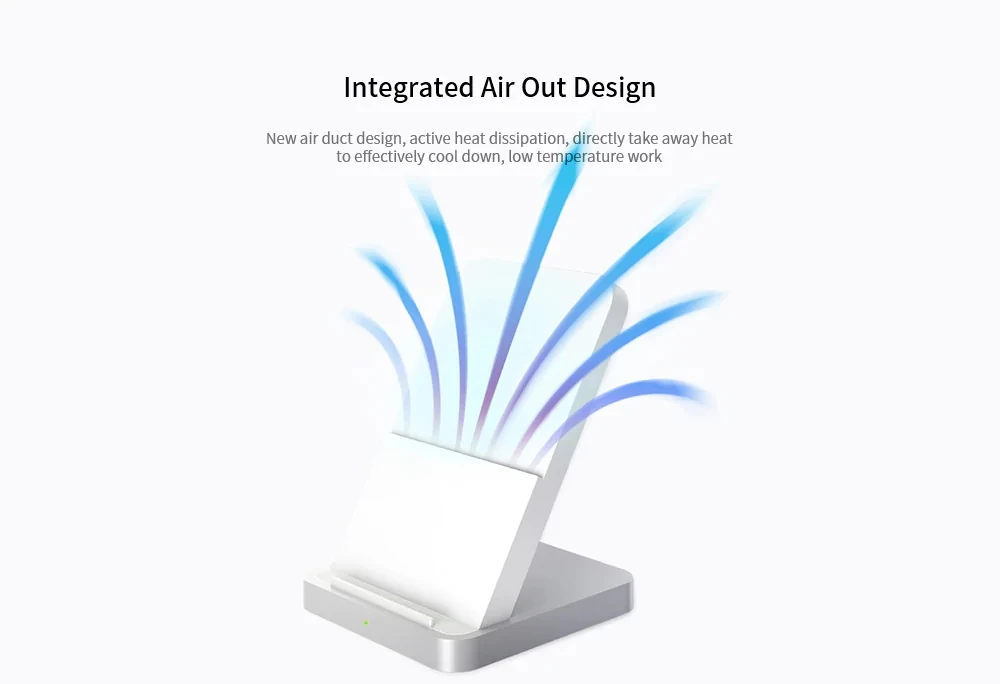 Original Xiaomi Vertical Air-cooled Wireless Charger 30w Max