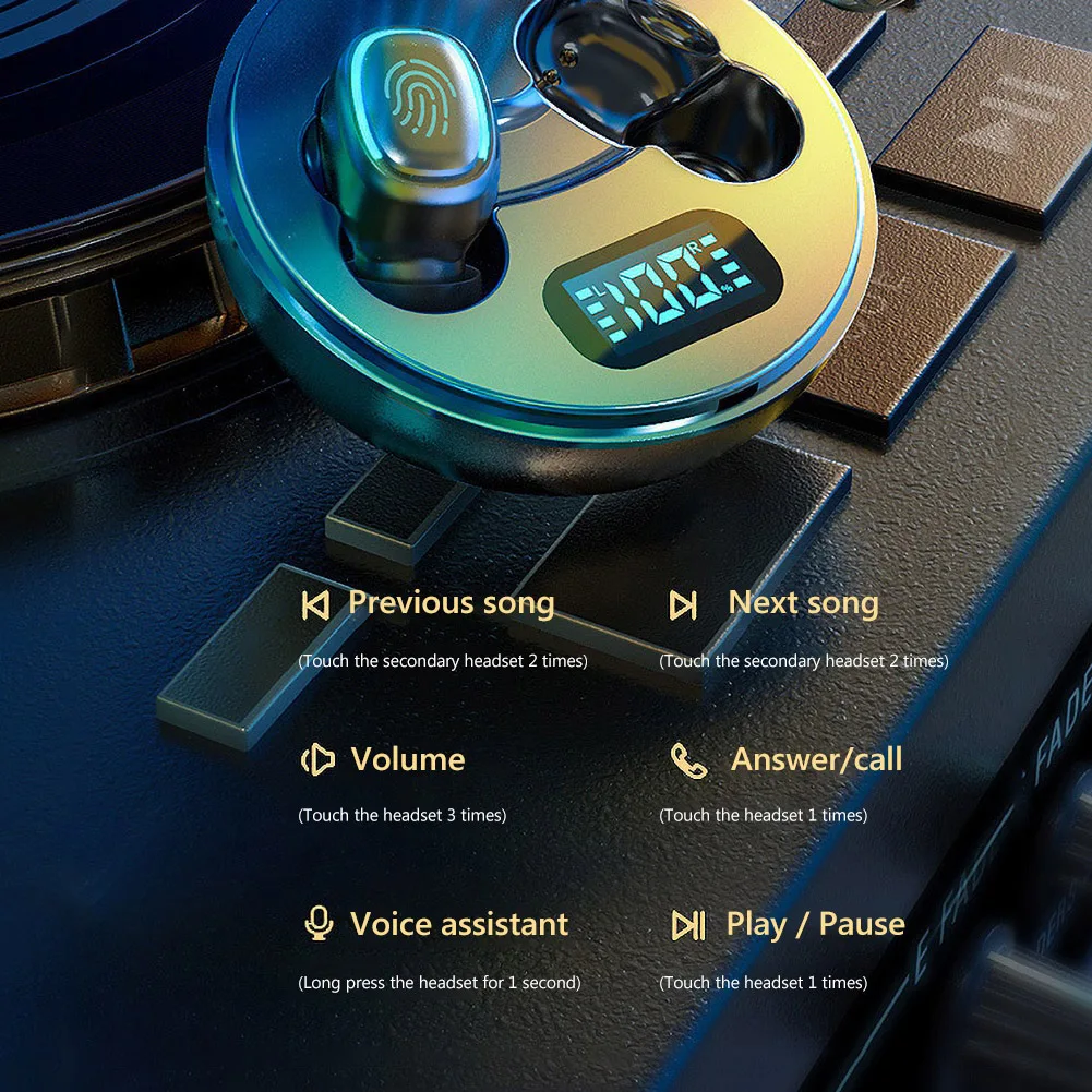 A10 True Wireless Headphones Bluetooth 5 0 Mini TWS Earbuds Sweatproof Sport Headset In ear Wireless Earphones with Mic