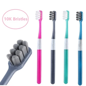 

Super Soft Nano Bristle Toothbrush Small Brush Head with 10000 Dense Bristle Manual Toothbrush for Sensitive Pregnant Household