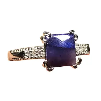 

10mm Top Natural Purple Sugilite Beads Ring Silver Sterling For Woman Man Crystal Anticancer Stone Adjustable Ring Jewelry AAAAA