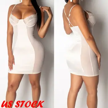 

New Women Sexy Bandage Bodycon Dress 2020 Summer Strappy Lace Mesh Patchwork Dresses Women Wrap Slim Party Club Dress Vestidos