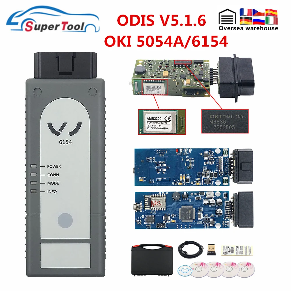 Новинка 5054/6154 ODIS V5.1.6 диагностическое программное обеспечение для автомобилей 1996