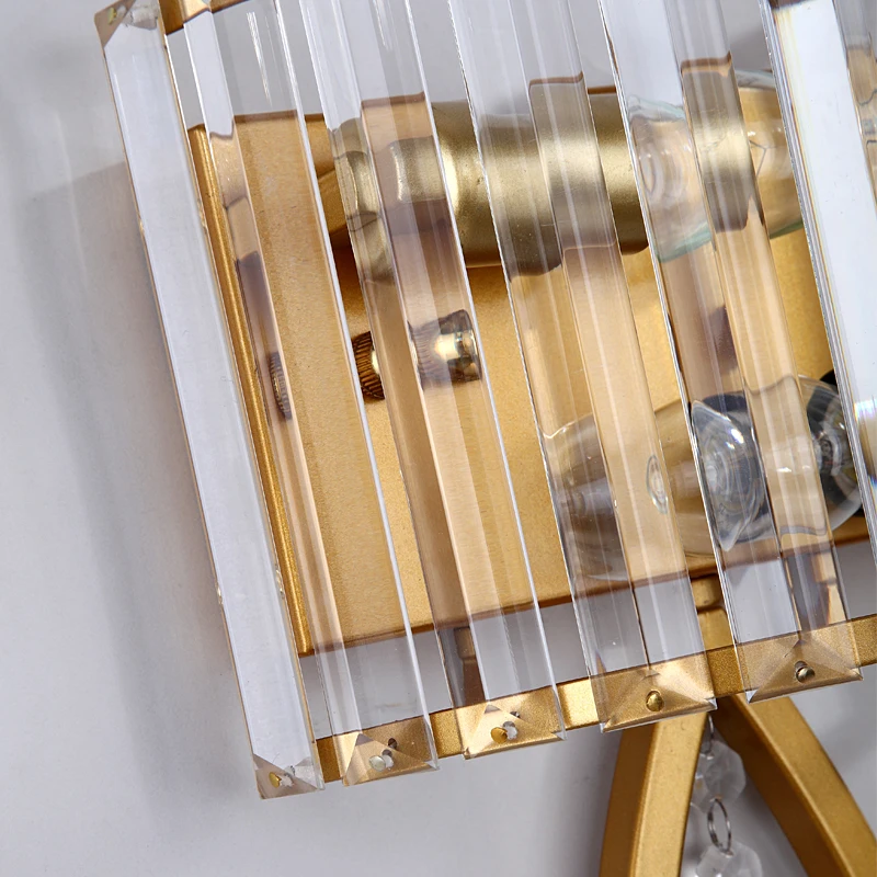 Gold Aisle Entrance Crystal bottom Tear Drop Wall Light 6 Gold Aisle Entrance Crystal bottom Tear Drop Wall Light 6