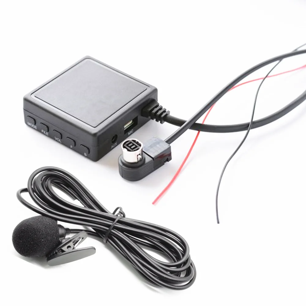 Car Bluetooth 5.0 Aux Usb Music Adapter Wireless Audio Cable Microphone