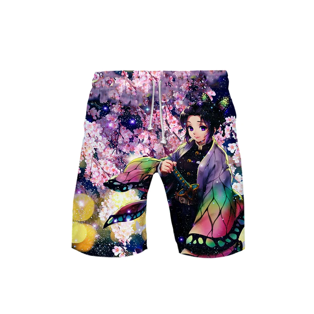 Demon Slayer: Kimetsu no Yaiba, аниме, топы, шорты для мальчиков с шариками, пляжные шорты для отдыха с 3D принтом, новинка, топ класса люкс, Harajuku