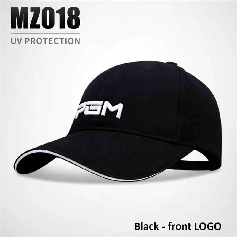 Black 01 PGM, Кепка для гольфа, s, регулируемые шапки, для спорта на открытом воздухе, для велоспорта, пешего туризма, кепка для мужчин и женщин, ветрозащитная, для путешествий, хлопковая кепка для гольфа, s, черная, белая - Цвет: Black 01
