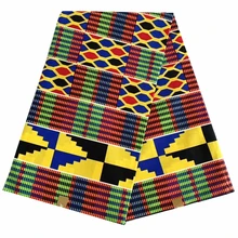 Новое поступление Анкара ткань Африканский настоящий воск принт синий Африканский Воск Ткань 6 ярдов Воск для одежды