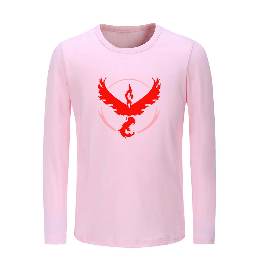 

Pokemon Go Game Fans Moltres Team Red Team Pattern Kids T-shirts Childs Graphic Tee Shirts Tops Long Sleeve Christmas Gift
