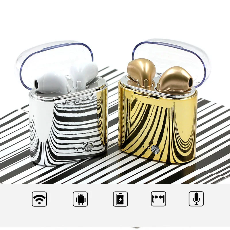 

I7s Tws Bluetooth Earphones with Charger Box True Wireless Headset Double Twins Stereo Earbuds for Xiaomi Mobilephone