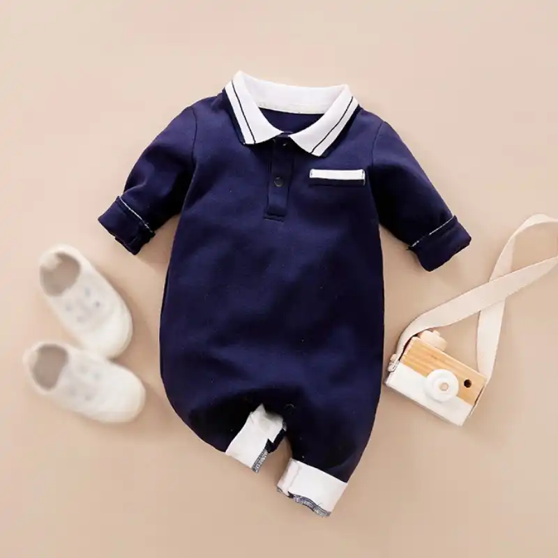plain white romper for baby boy