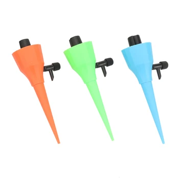 

Orange/Green/Blue Adjustable Automatic Watering Dripper Lazy Plants Self-Watering Device Home Garden Office Potted Waterer 3 Pcs