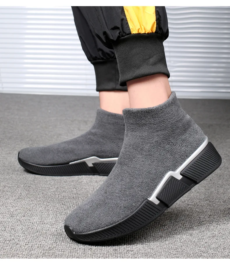 Winter Men New Boots Thick Pile Warm Snow Boots for Men Sneakers Fashion Man Boots Men's Outdoor Shoes Plus Large Size 40-47