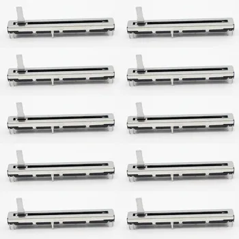 

10pcs for Mickey MACKIE mixer fader potentiometer 75MM long double- D10K X2 D103 Potentiometer Stereo Slide 2-channel