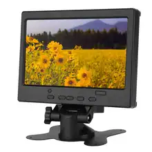 7in Tragbare Monitor LCD Widescreen 1024x600 16:9 Display mit Stand Unterstützung VGA/Av-eingang für Raspberry Pi/auto Display/CCTV