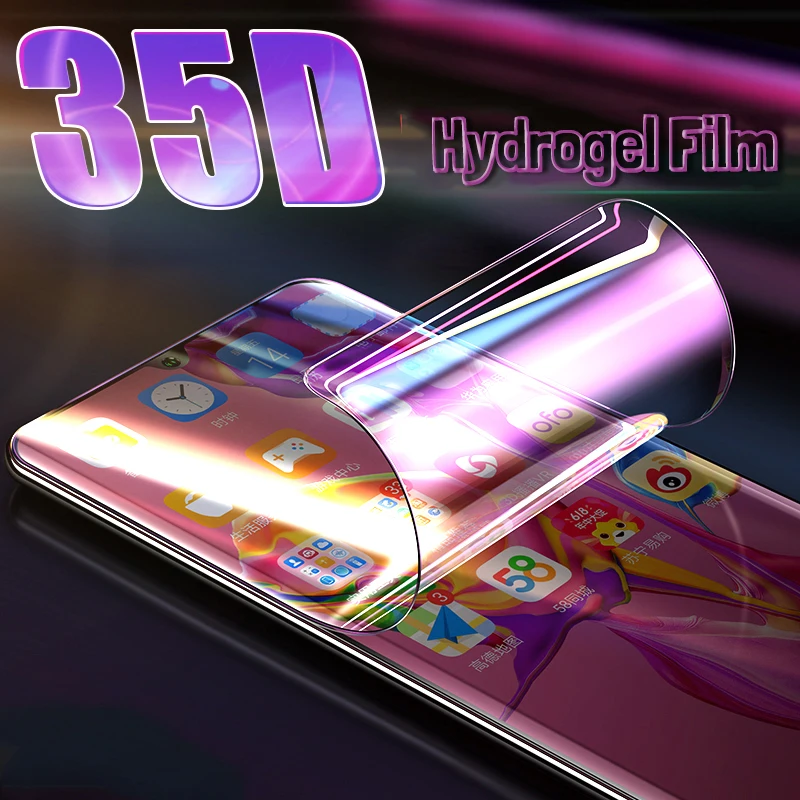 Гидрогелевая пленка 35D для Samsung Galaxy S20 Ultra S10 Plus S10e Защитная экрана Note 10 8 9 мягкая не