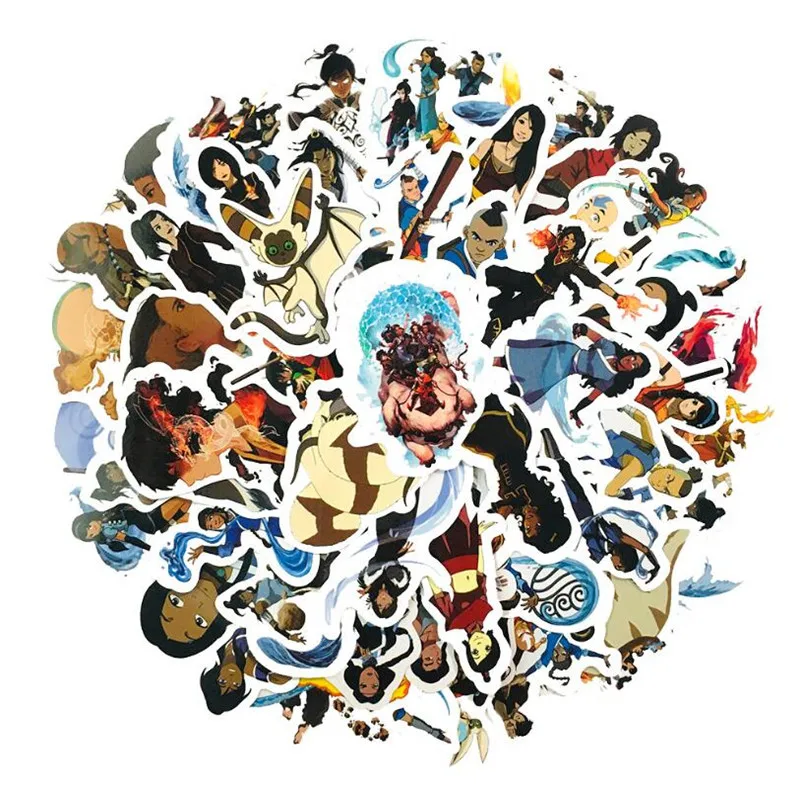 

10/30/50PCS hot-blooded anime characters cartoon graffiti diary skateboard waterproof stickers decorative toys wholesale