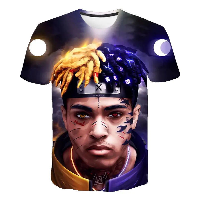 2020 New Xxxtentacion T Shirt Men/Women Fashion Streetwear Hip Hop Style Raper Xxxtentacion 3D Print Men's T-shirt Cool Tops Tee white t shirt