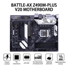 Carte mère colorée CVN Z390 GAMING V20, double canal, DDR4, RAM, usb 3.1 Gen1/Gen2, sata 3.0, 6 Gb/S, pour Intel LGA1151, café d'interface