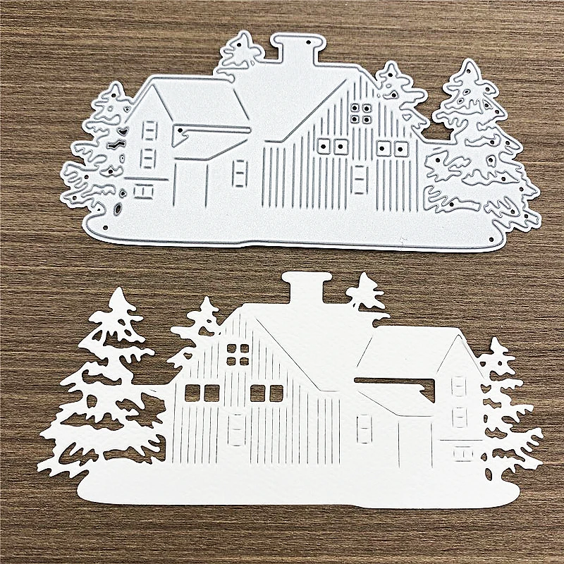 2020 Новый рождественский дом Скрапбукинг Сделай Сам острый Металл углеродистая