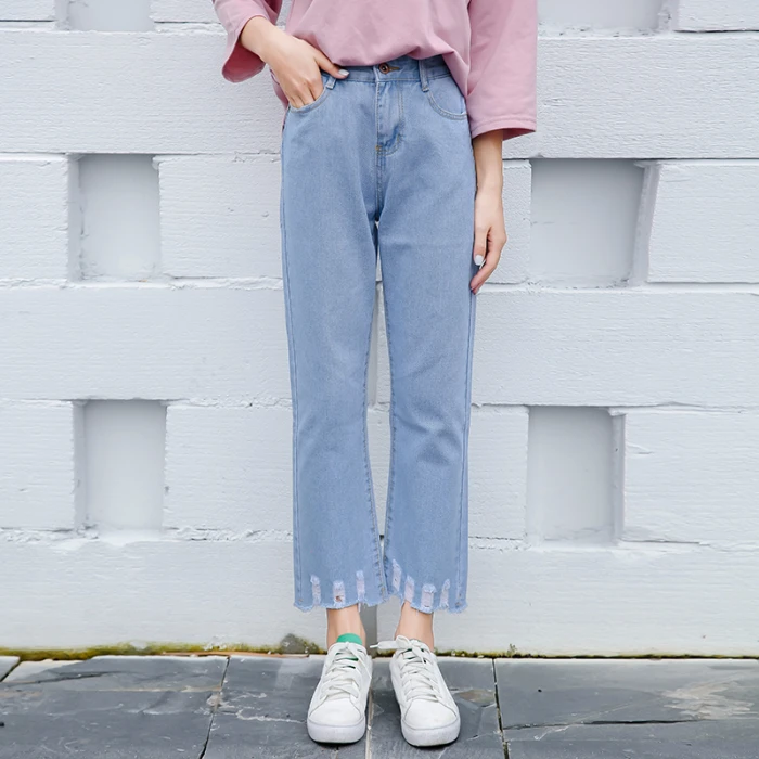 Европейский стиль, классические женские джинсы с высокой талией, винтажные узкие джинсы-карандаш в стиле мамы, высококачественные джинсовые штаны на 4 сезона-85 - Цвет: 1