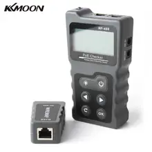 KKMOON мульти-функциональный Портативный ЖК-дисплей сетевой кабель тестер с портом PoE Checker Встроенный PoE Напряжение и амперметр для проверки с Кабельный тестер