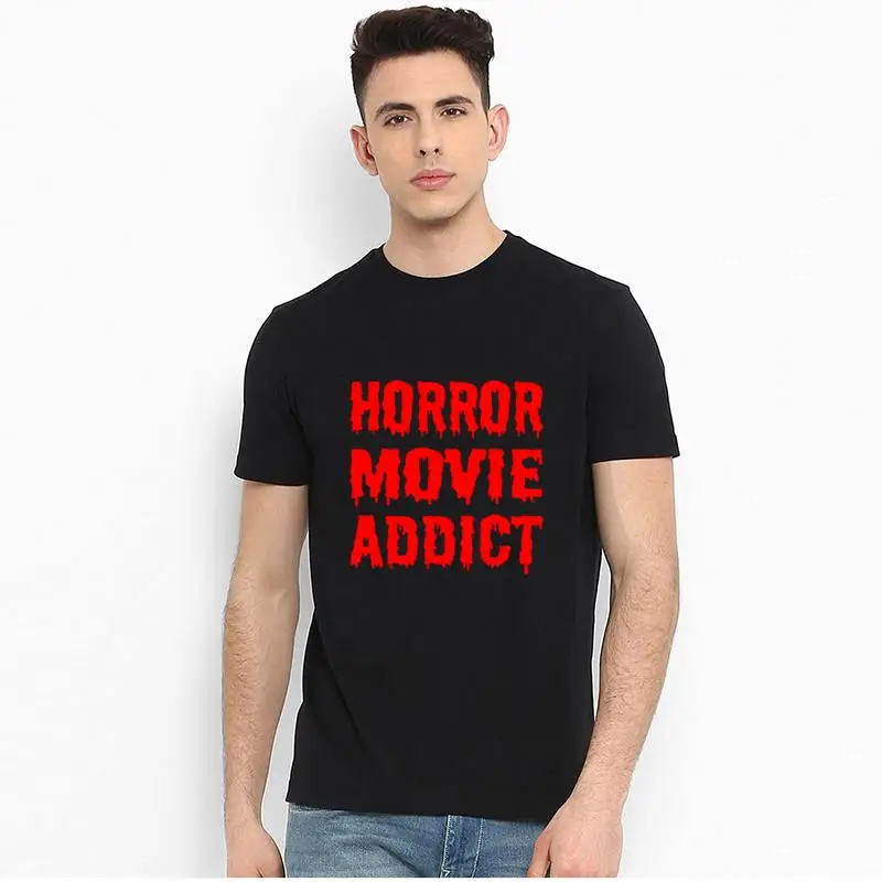 

Fitness Horror Movie Addict t shirt loose size 878xl Comical friends tv hilarious men's tshirts